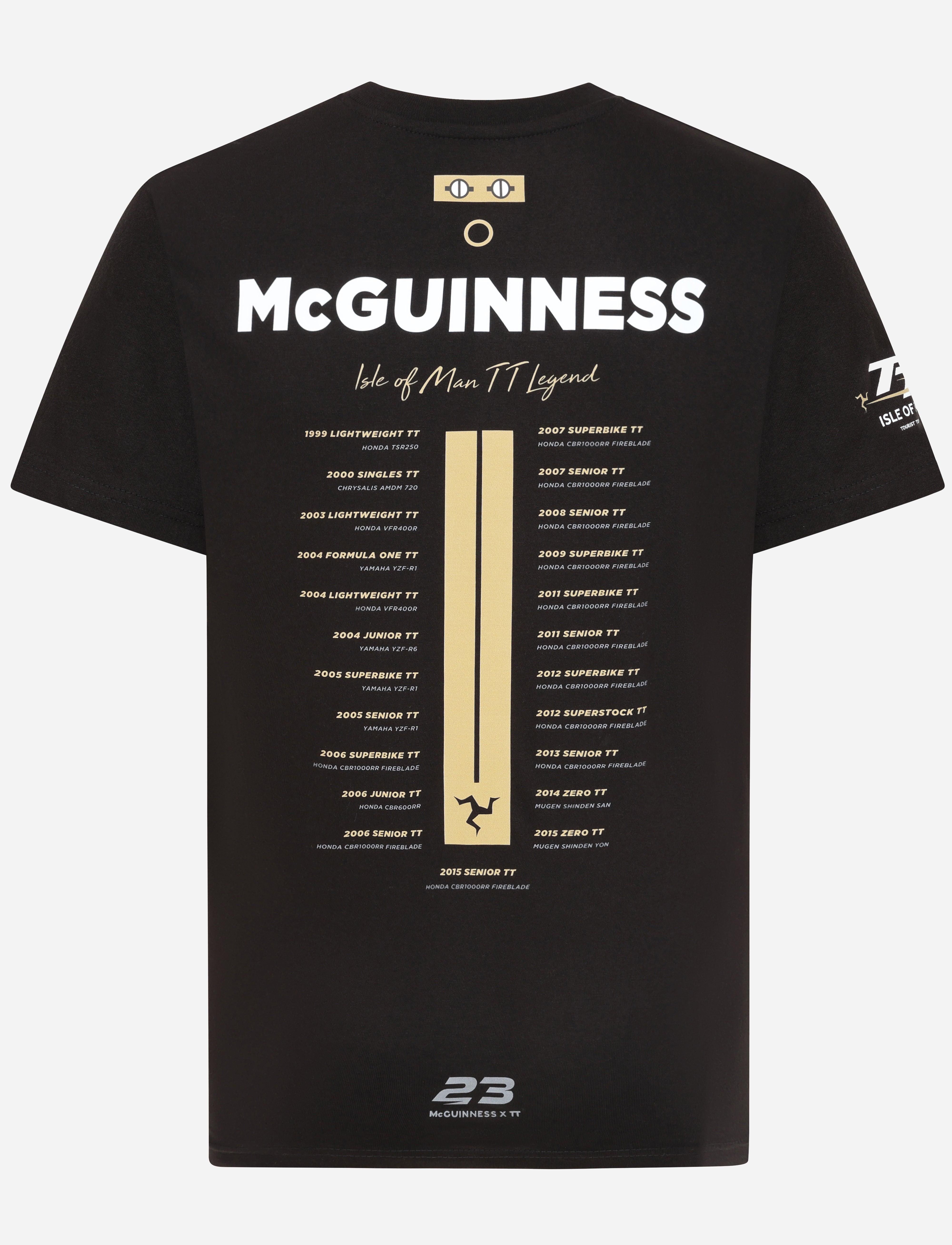 John McGuinness 'Skully' T-Shirt - Black